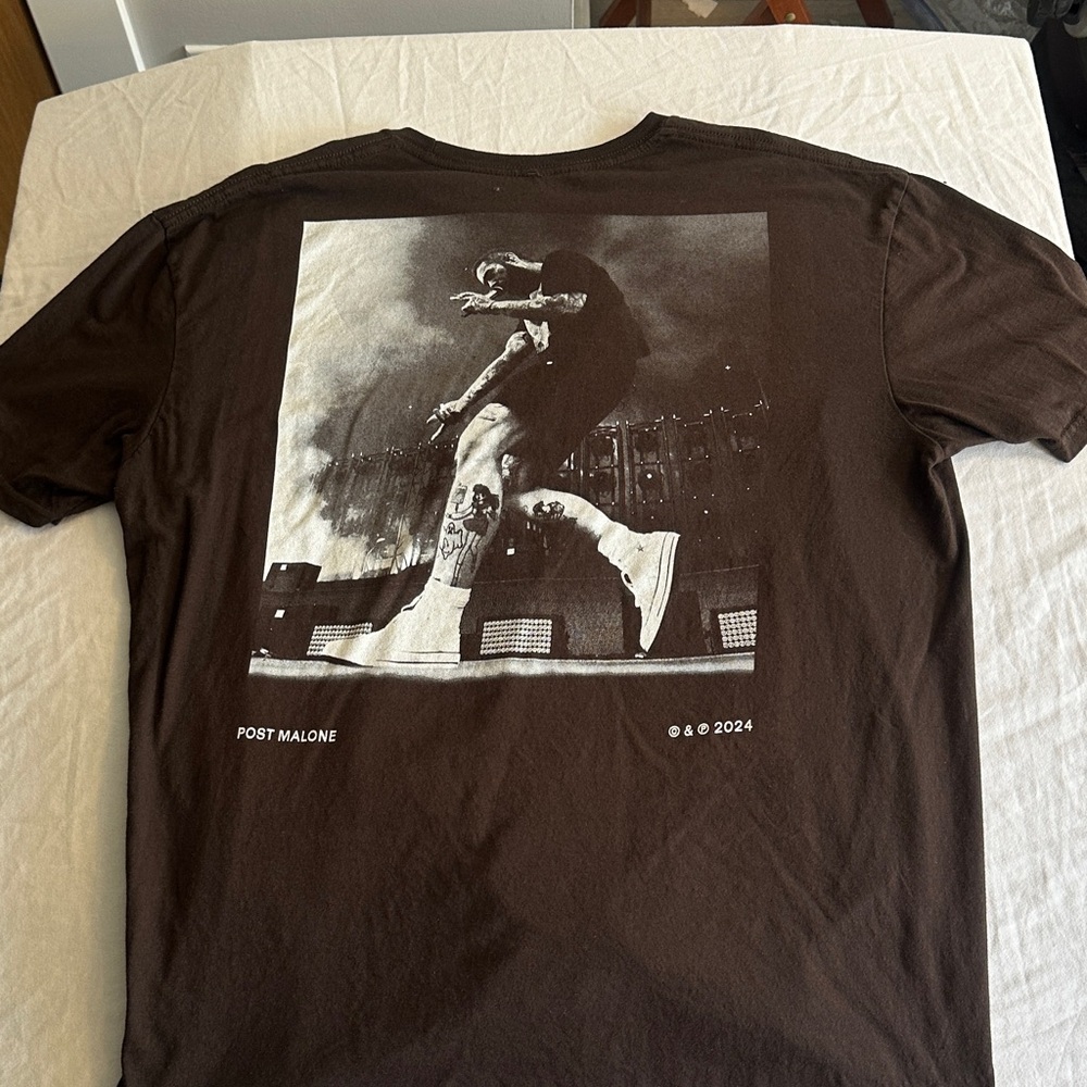 Men's Brown Graphic T-Shirt